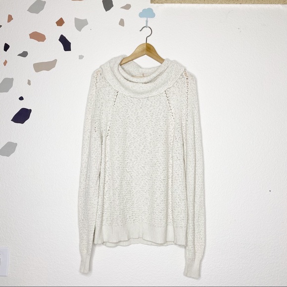 Free People Soft Cowl Neck Oversized Sweater - Picture 1 of 9